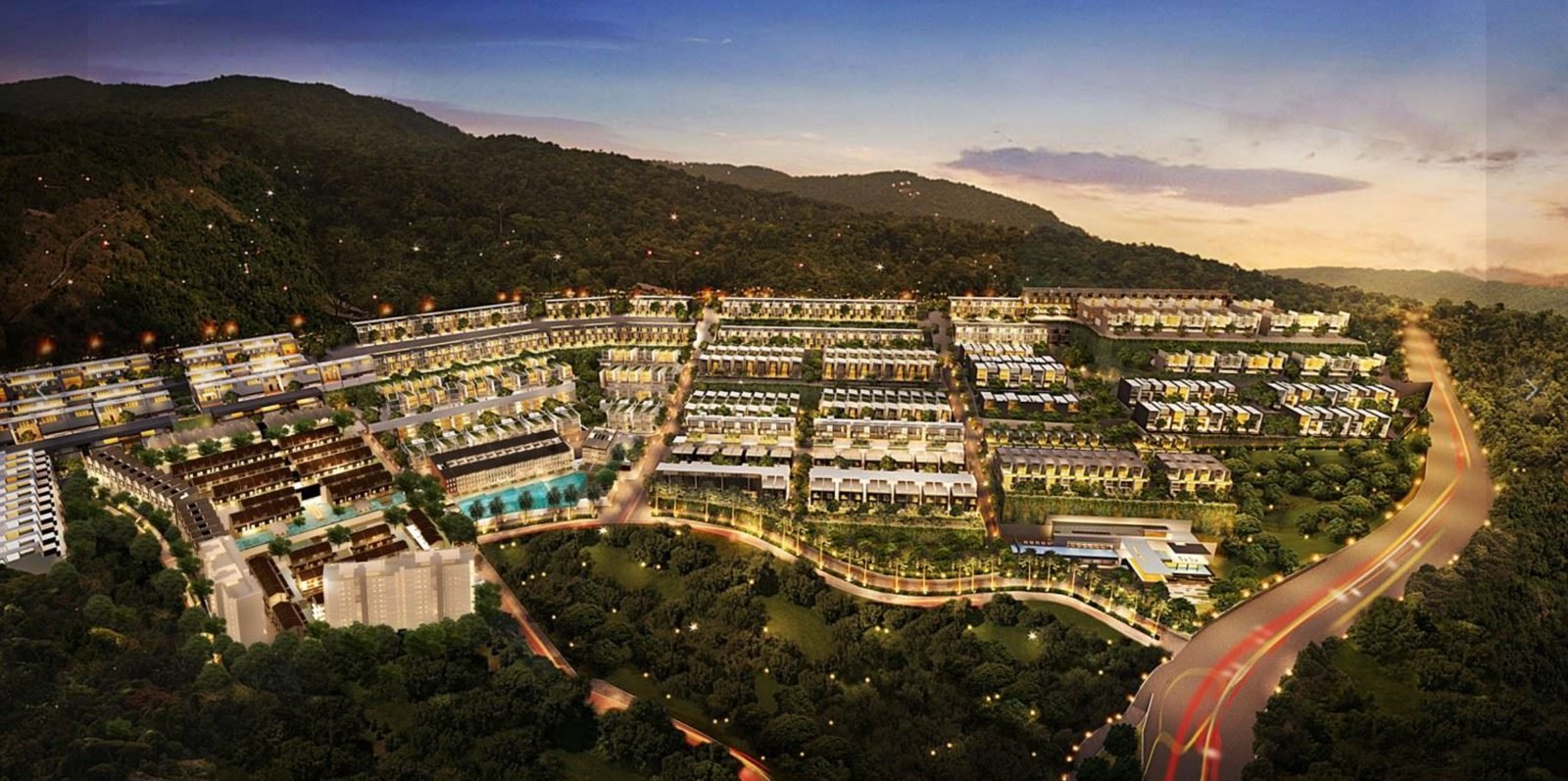 Hillside enclave